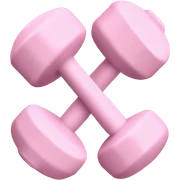 Ligth pastel pink workout weights sticker