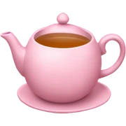 light pink tea set sticker