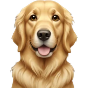 golden retriever sticker