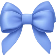 periwinkle bow sticker