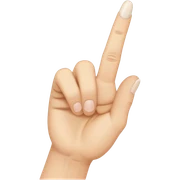 Middle finger sticker