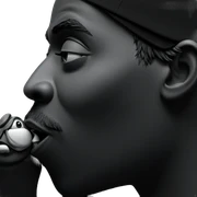 monochrome portrait of a boy sticker