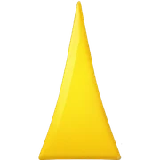 yellow triangle flag sticker