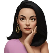 a girl with black hair sticker