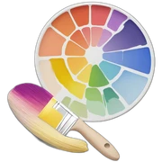 paint palette sticker