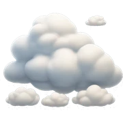 Clouds sticker