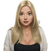 blonde beauty with jewelry sticker