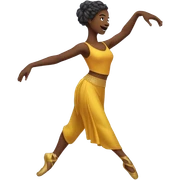 One armed female dancer sticker