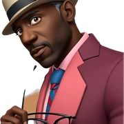 dapper dark-skinned gentleman portrait sticker