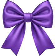 Purple bow  sticker