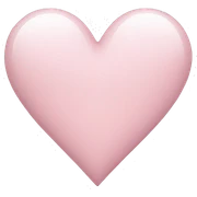 A light pink heart sticker