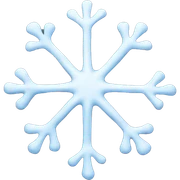 Melting snowflake sticker