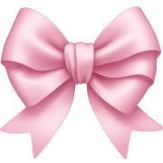 light pink ribbon bow sticker