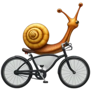 snail on a bike sticker