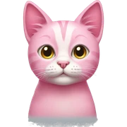 pink cat sticker
