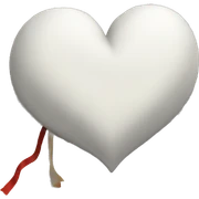 white heart with book sticker