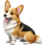 corgi homewor sticker
