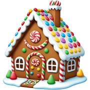 Gingerbread house sticker