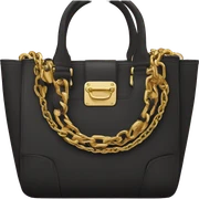 Juicy Couture black purse with chain sticker