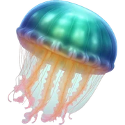 Moon jellyfish  sticker