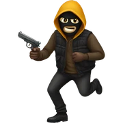 Robber Emoji sticker
