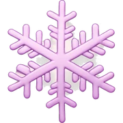 Light pink snowflake sticker