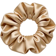 Beige satin scrunchie sticker