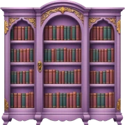 Mauve book shelf sticker