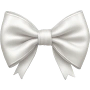 white satin bow sticker