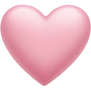 light pink heart sticker