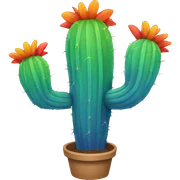 Rainbow Cactus sticker