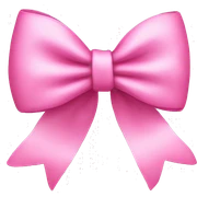 pink bow  sticker