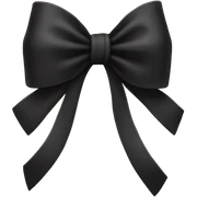 Black bow sticker