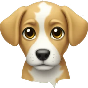 Tropical puppy sticker