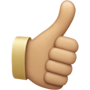 Thumbs up sticker