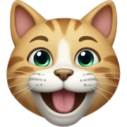 Cat smiling sticker