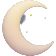 crescent moon sticker