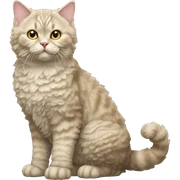 Selkirk Rex Cat Full Body sticker