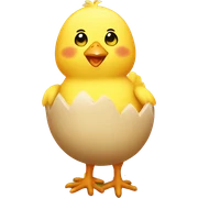 easter chick sticker