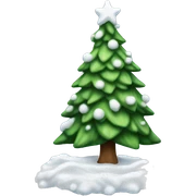 Christmas tree with snow sticker