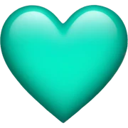 Teal heart  sticker