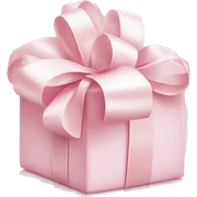 Light pink Christmas gifts under a white Christmas tree  sticker