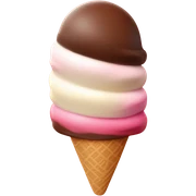 neopolitan ice cream sticker