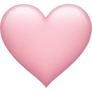 light pink heart sticker