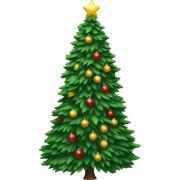 New York Christmas tree sticker