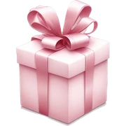 Light pink Christmas gifts under a white Christmas tree  sticker