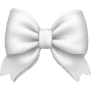 White bow sticker
