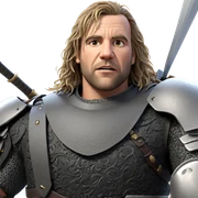 male warrior with sword sticker