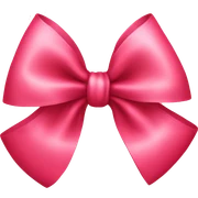 Pinky red bow sticker