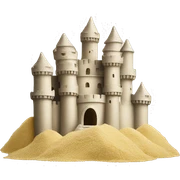 castle made of flour sticker